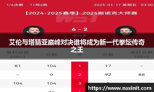 艾伦与塔猜亚巅峰对决谁将成为新一代拳坛传奇之王